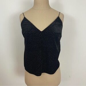 Nude Womens Camisole Black Gold Spaghetti Strap Small